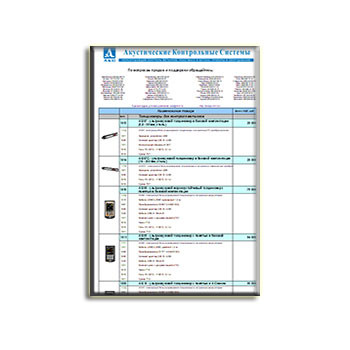 AKS设备价格表 из каталога АКС